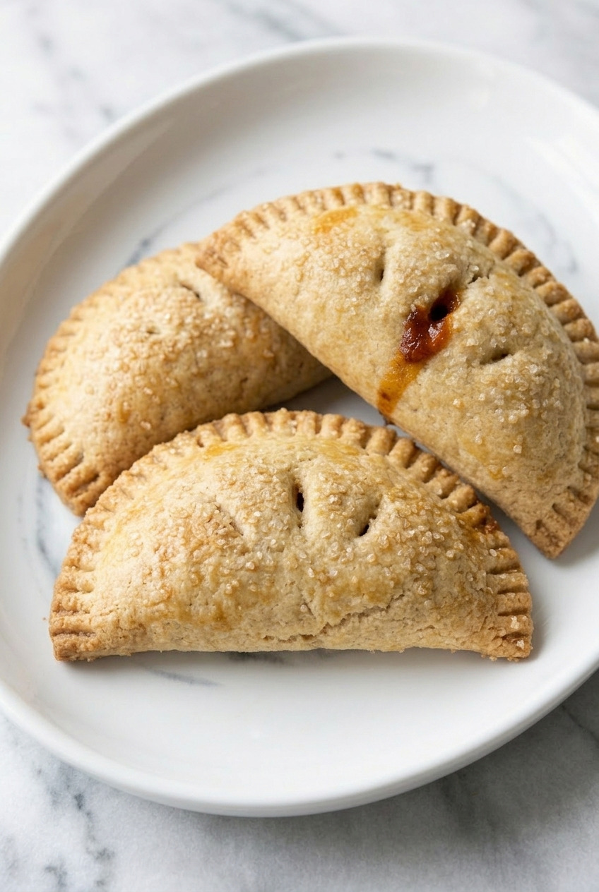 baked sweet potato hand pies served
