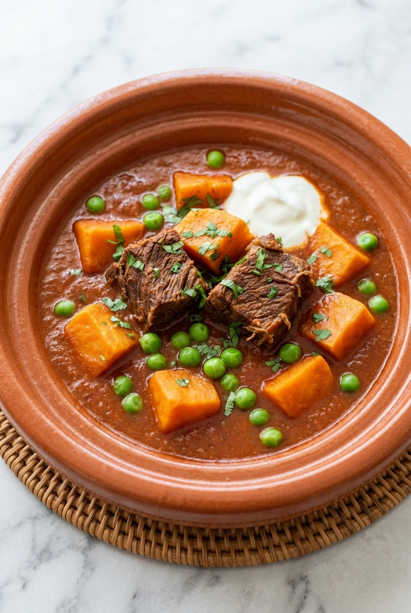 beef tagine with sweet potatoes