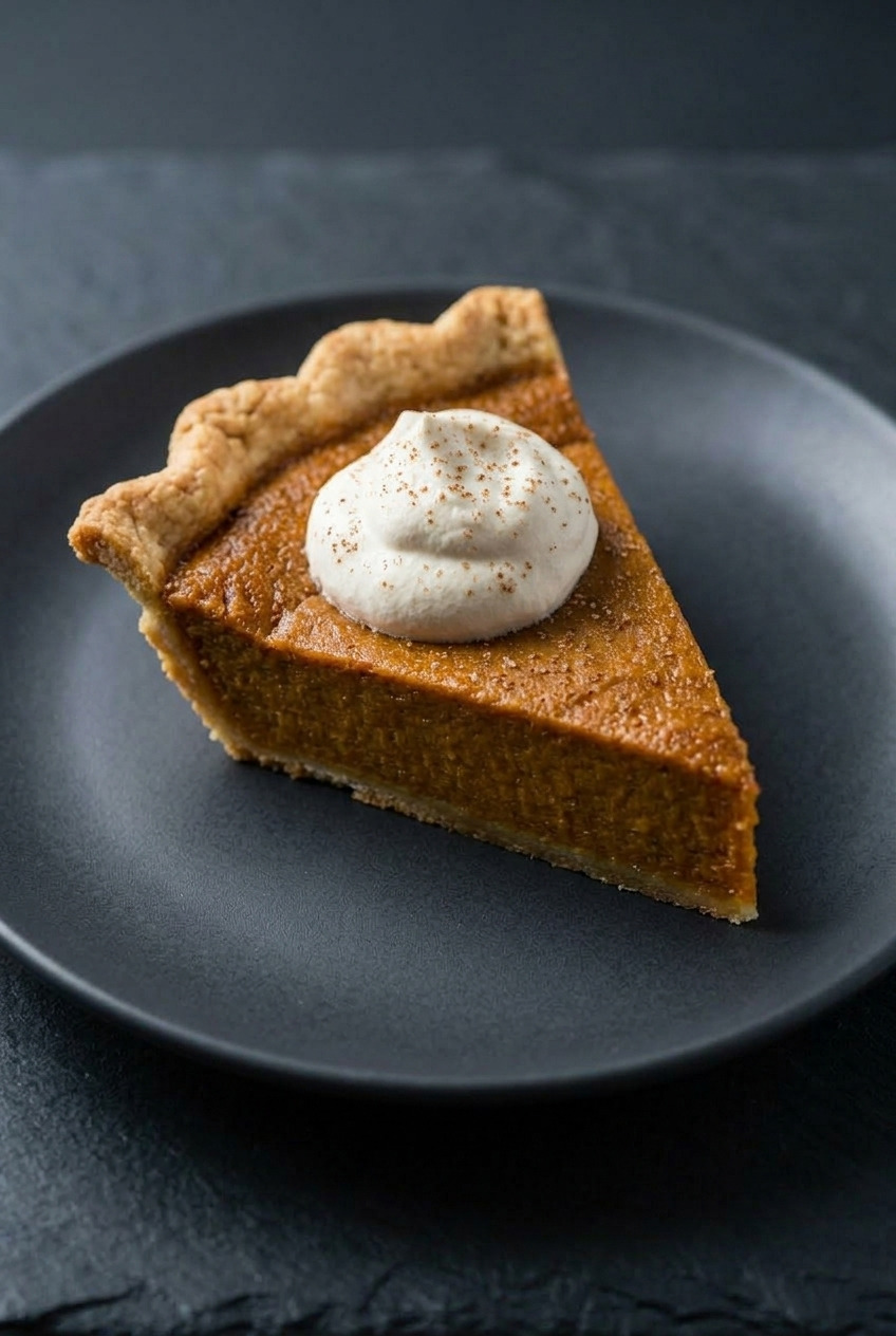 bourbon sweet potato pie served