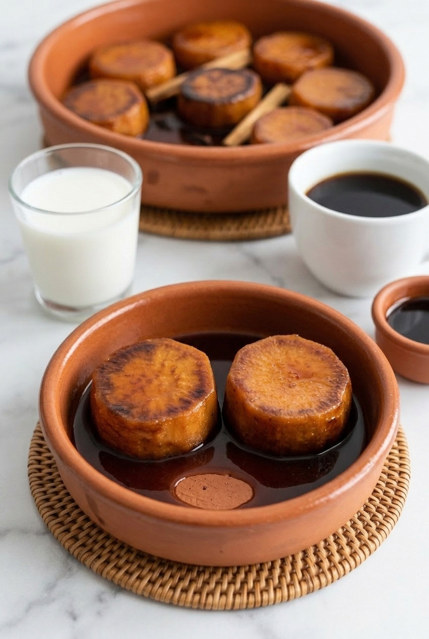 camote enmielado mexican piloncillo sweet potatoes complete meal