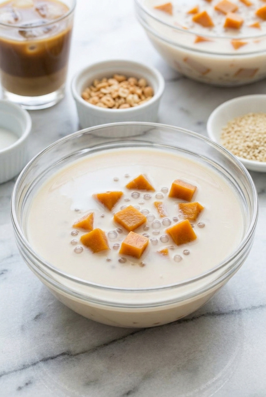 che khoai lang vietnamese sweet potato coconut sweet soup complete meal