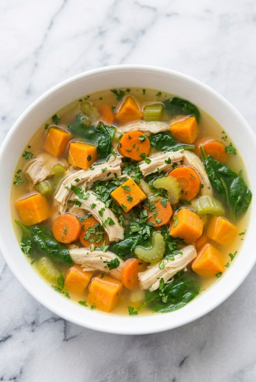 chicken and sweet potato soup