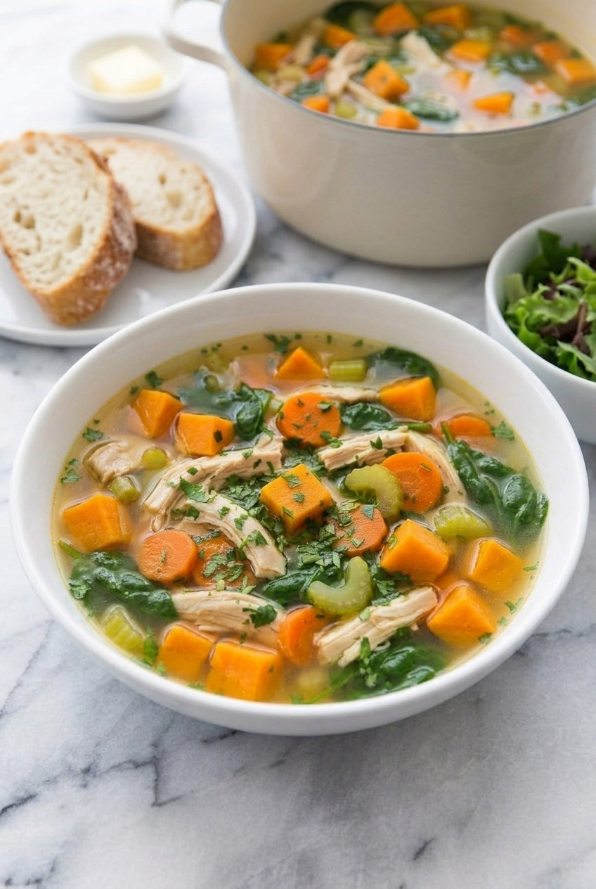 chicken and sweet potato soup complete meal