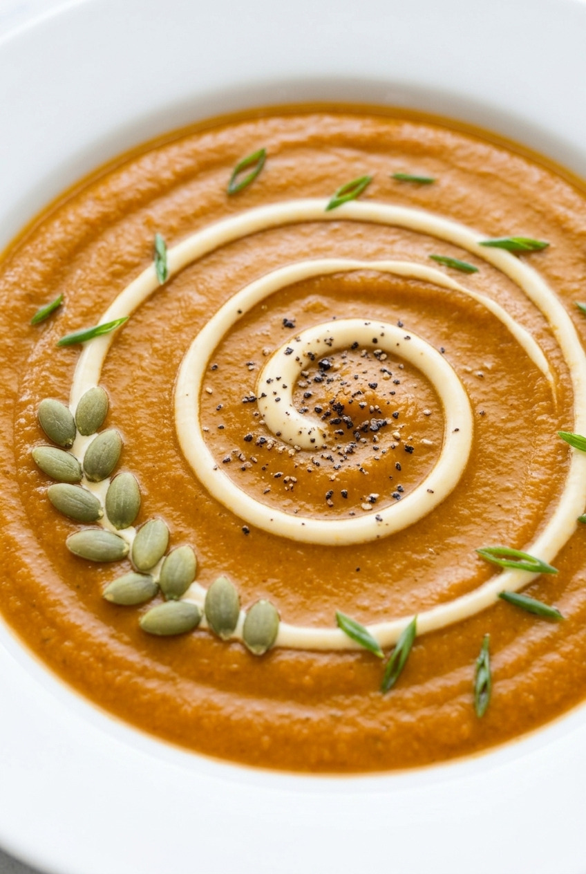 creamy roasted sweet potato soup
