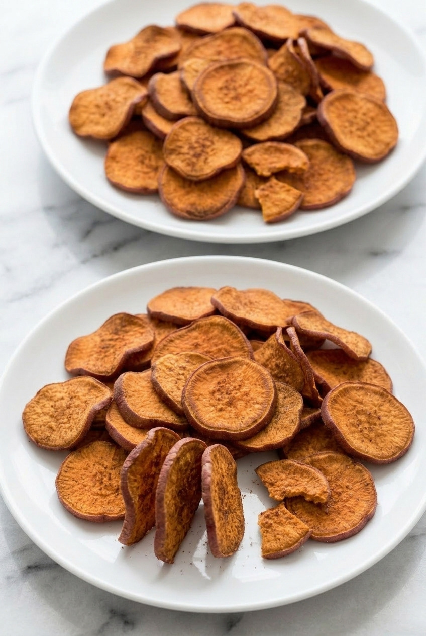 dehydrator sweet potato chips with cinnamon dinner scene