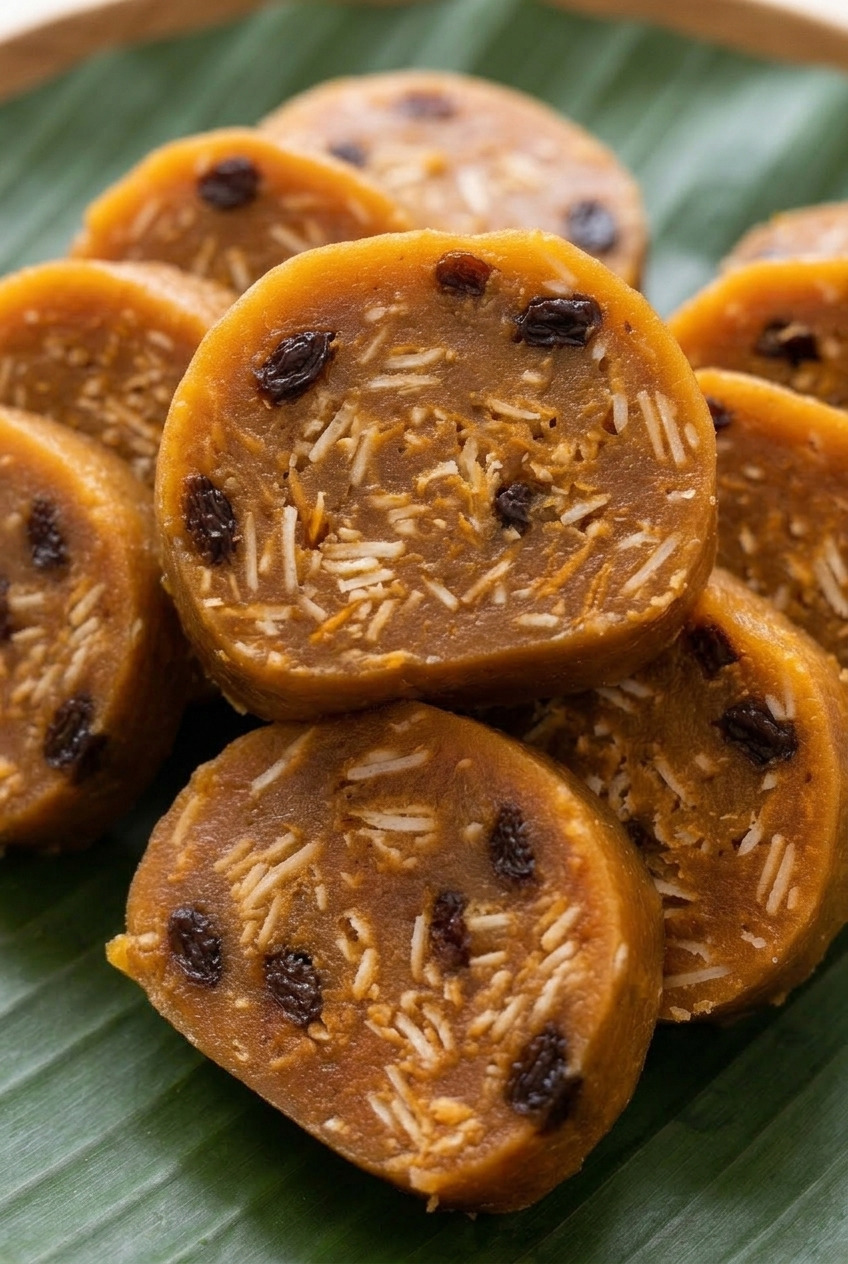 ducana antiguan sweet potato dumplings close up