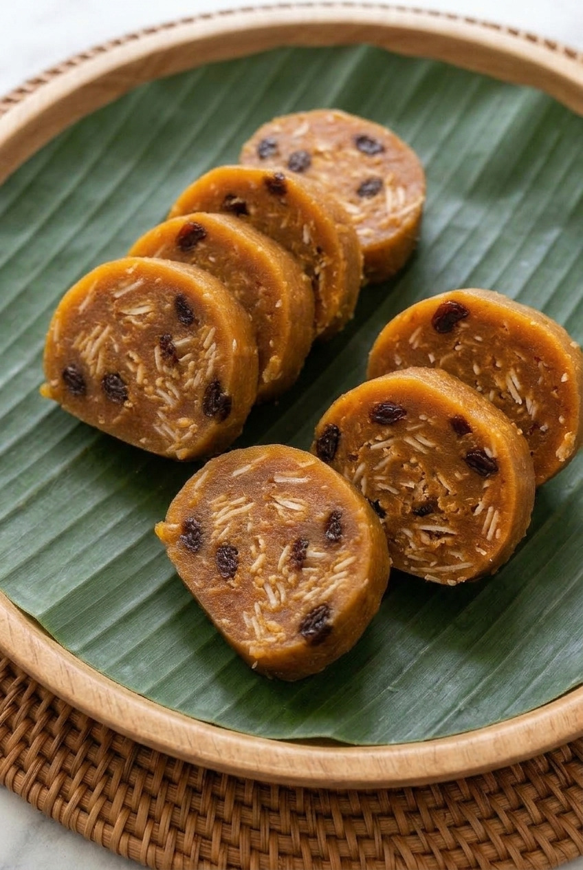 ducana antiguan sweet potato dumplings served