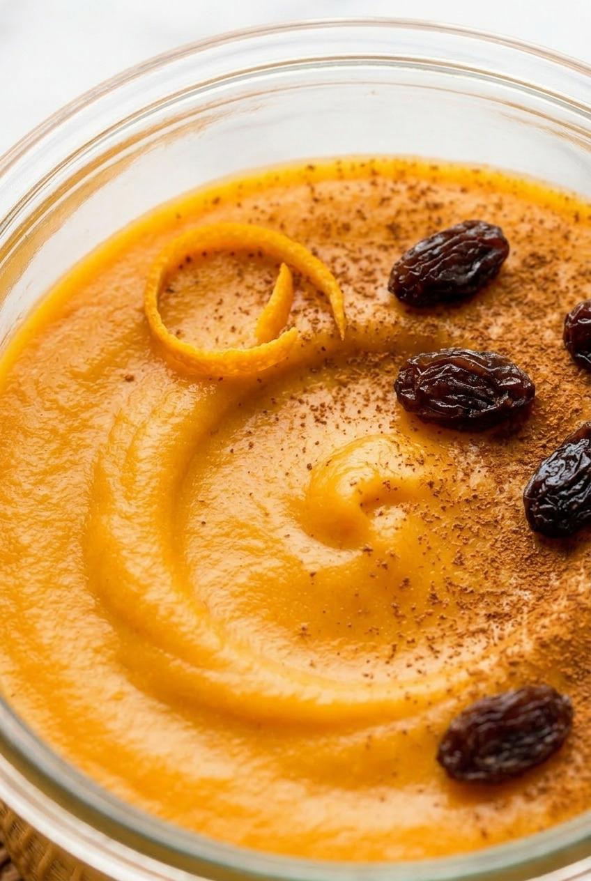 dulce poblano de camote mexican sweet potato pudding close up