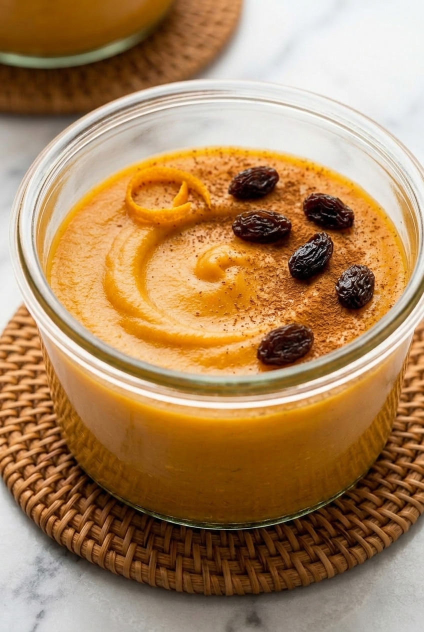 dulce poblano de camote mexican sweet potato pudding side view