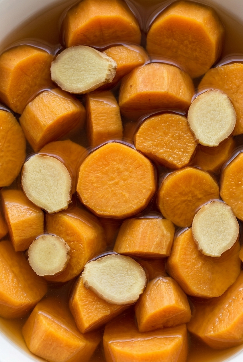 fanshu tangshui chinese sweet potato ginger dessert soup