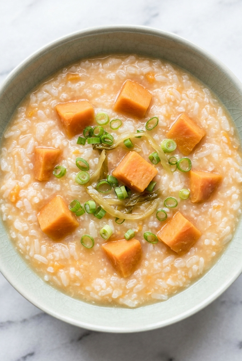 fanshu zhou chinese sweet potato congee