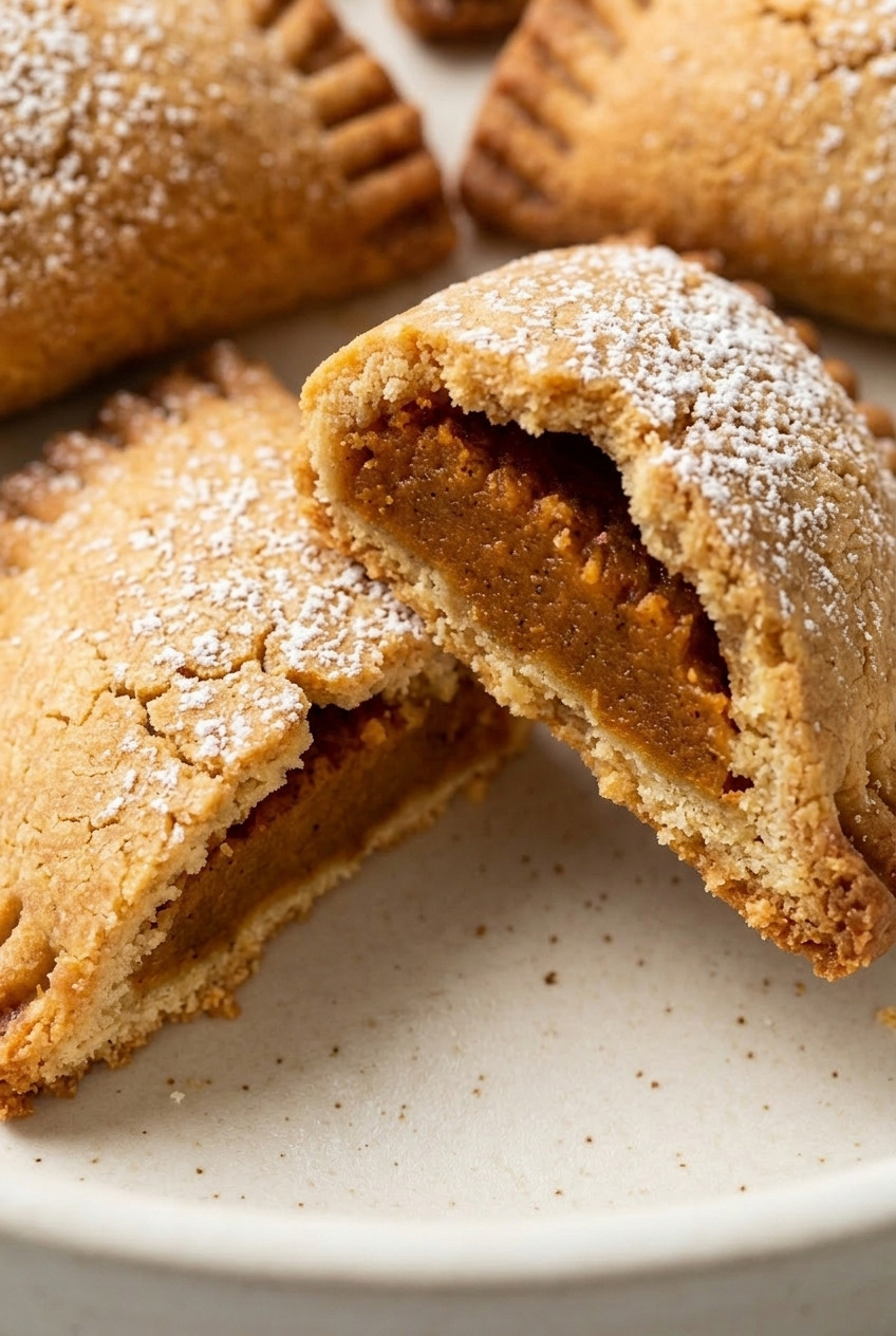 fried sweet potato hand pies close up