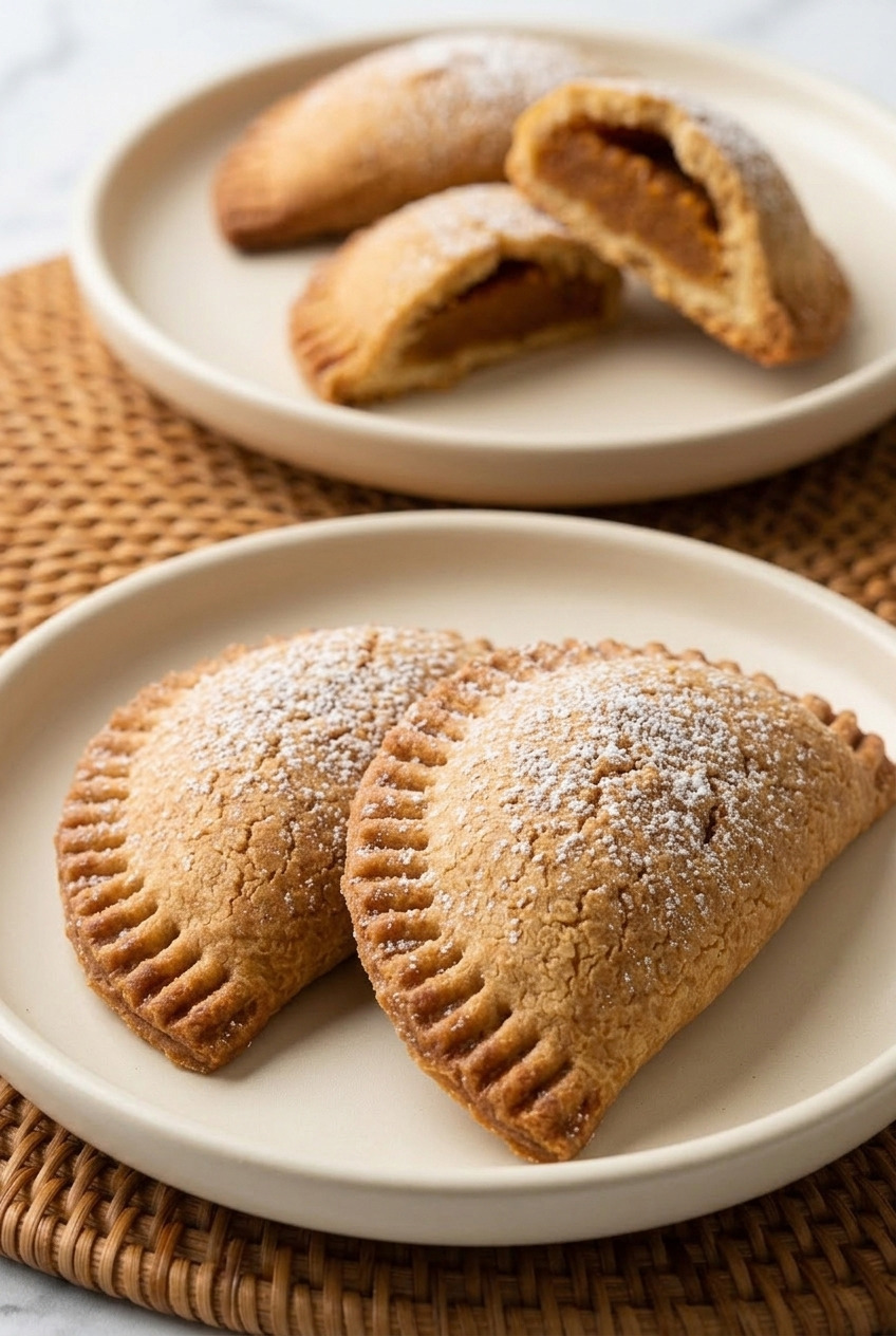 fried sweet potato hand pies dinner scene
