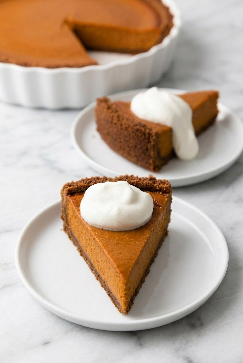 gingersnap crust sweet potato pie dinner scene