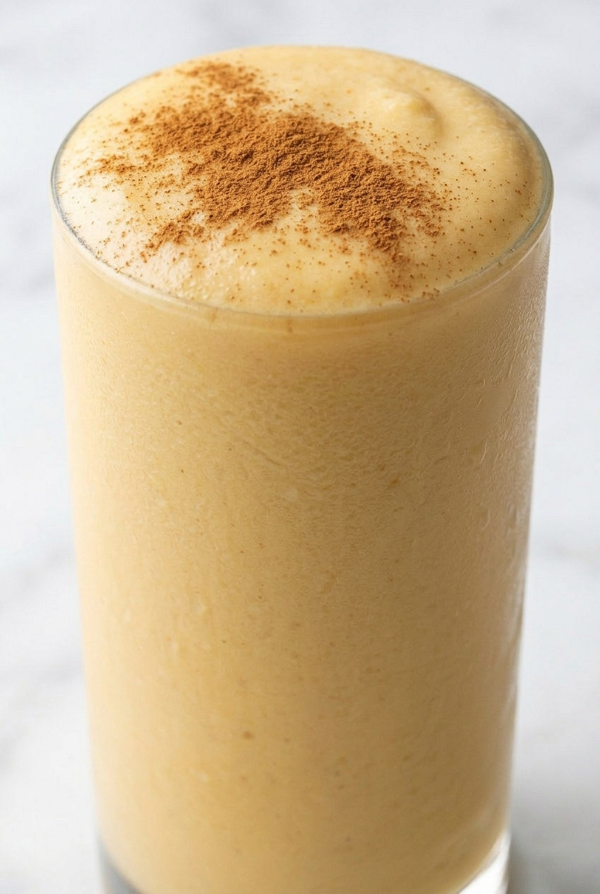 goguma latte korean sweet potato milk drink served