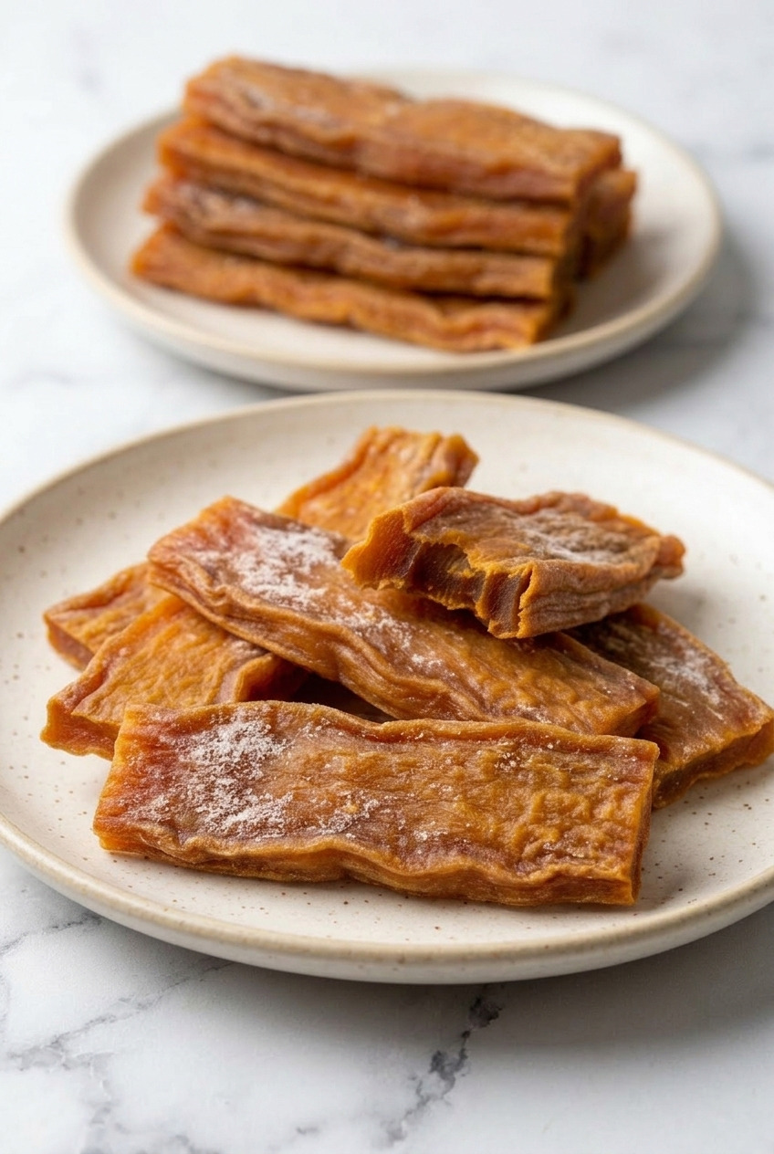 goguma mallaengi korean dried sweet potato chews dinner scene