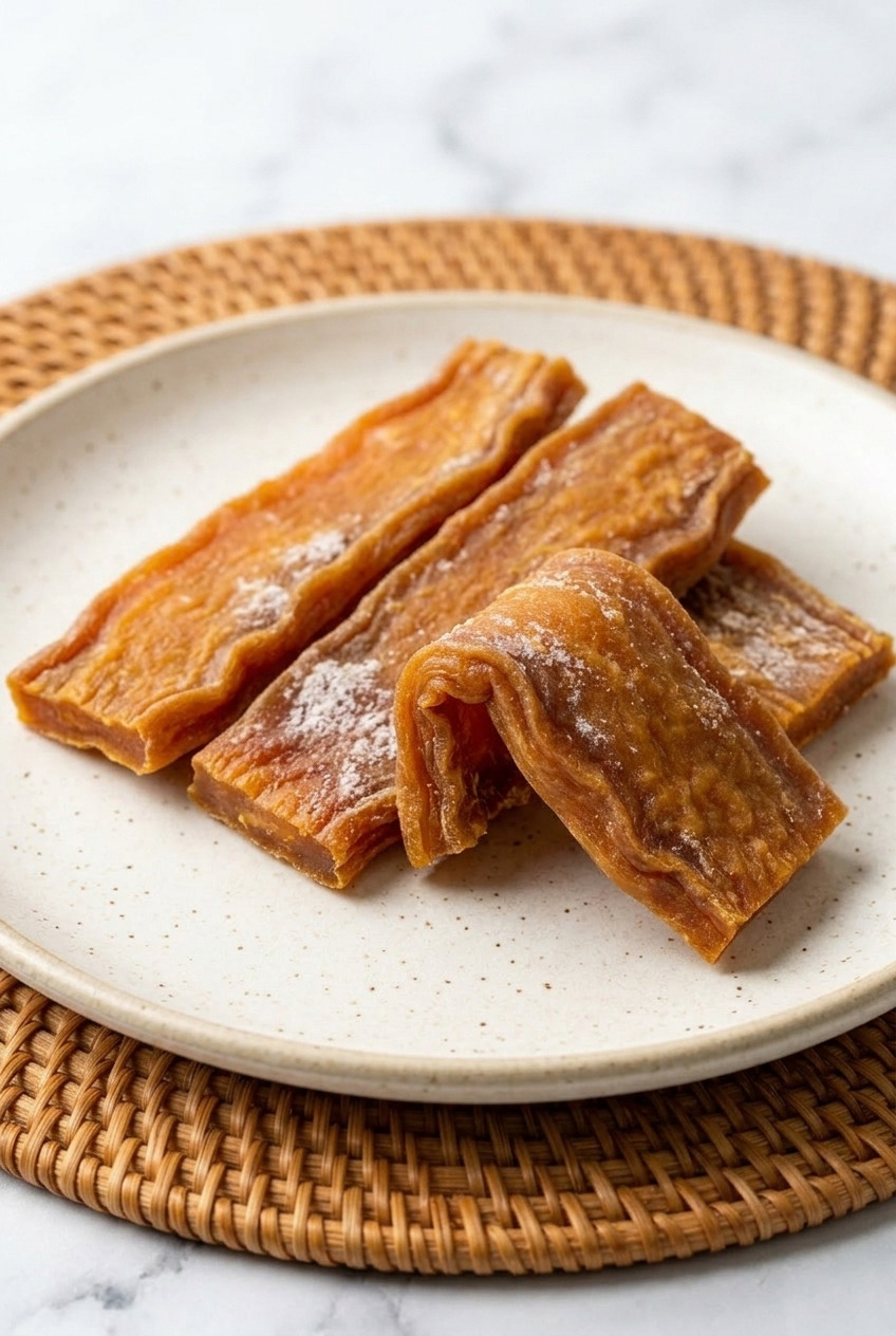 goguma mallaengi korean dried sweet potato chews side view
