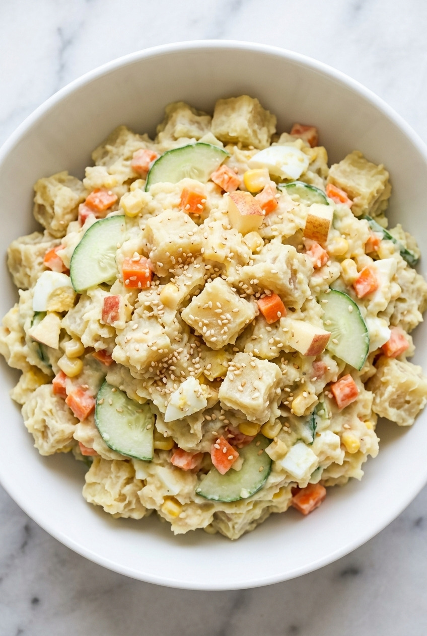 goguma salad korean sweet potato mayo salad
