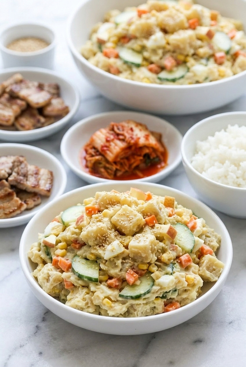 goguma salad korean sweet potato mayo salad complete meal