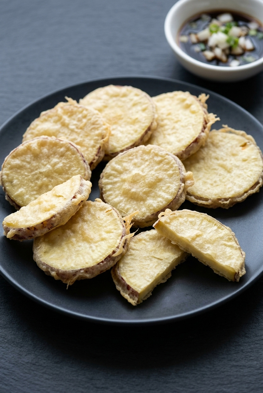 goguma twigim korean sweet potato tempura fritters