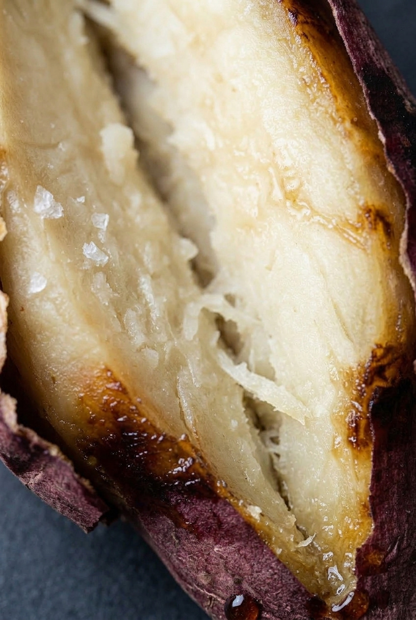 gun goguma korean roasted sweet potatoes close up