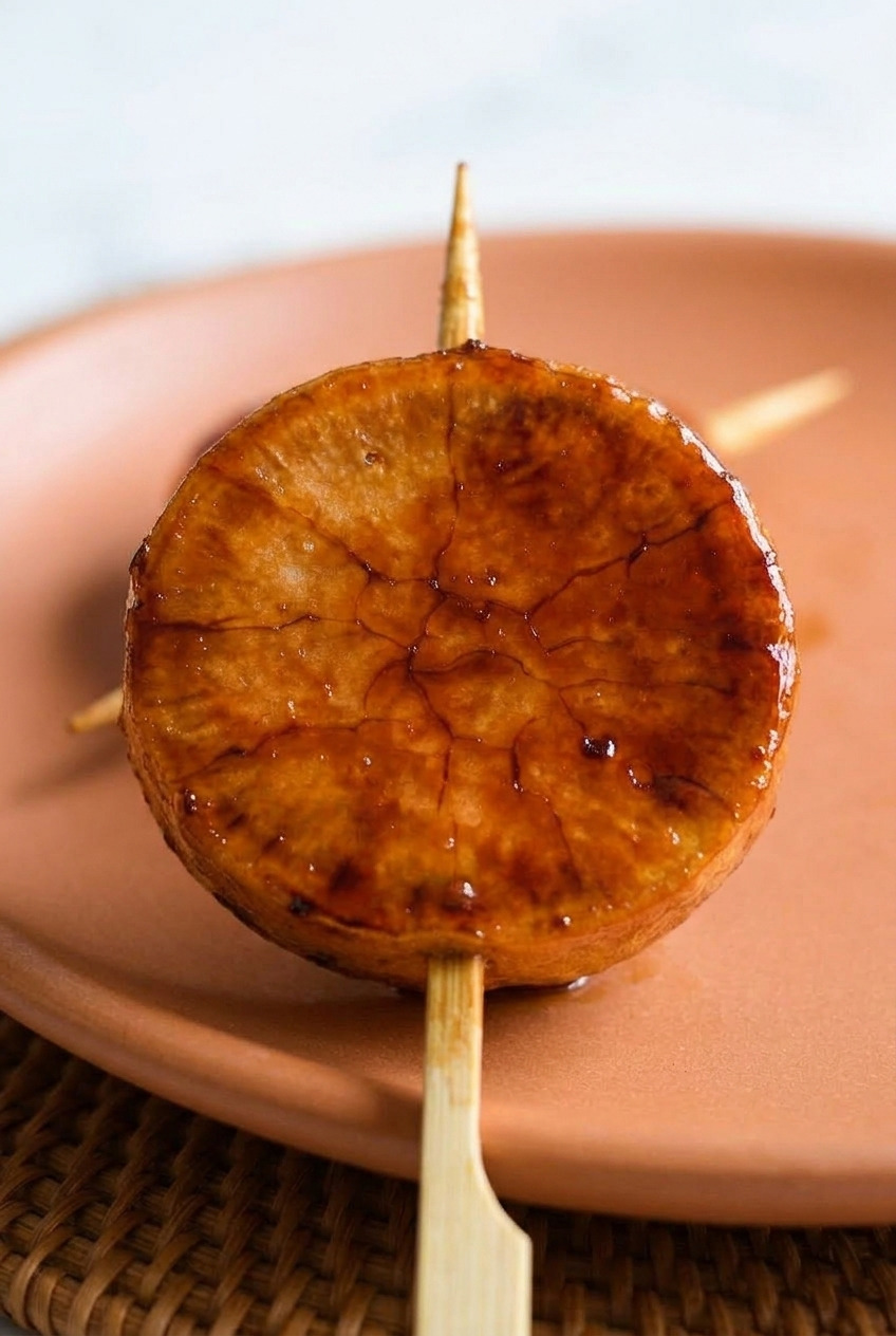 kamote cue filipino caramelized sweet potato skewers close up