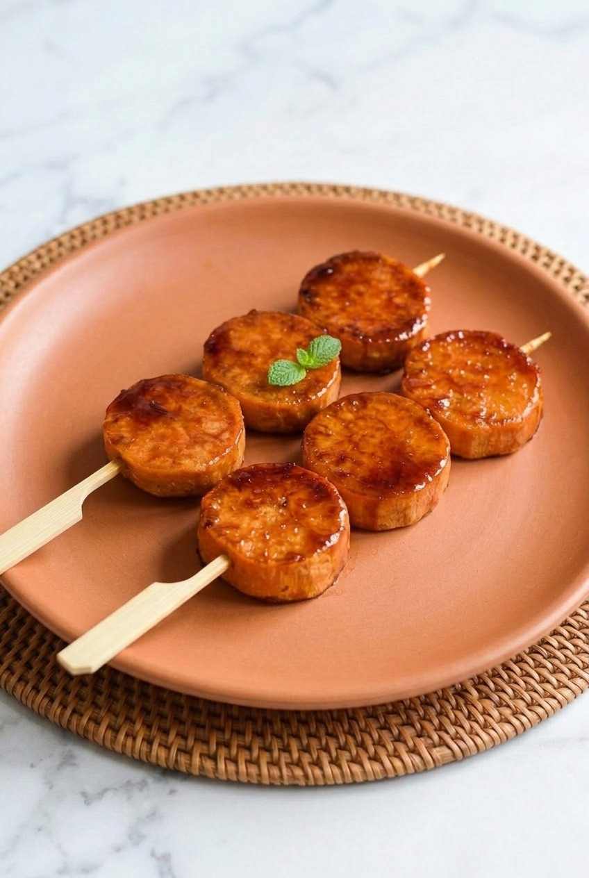 kamote cue filipino caramelized sweet potato skewers dinner scene