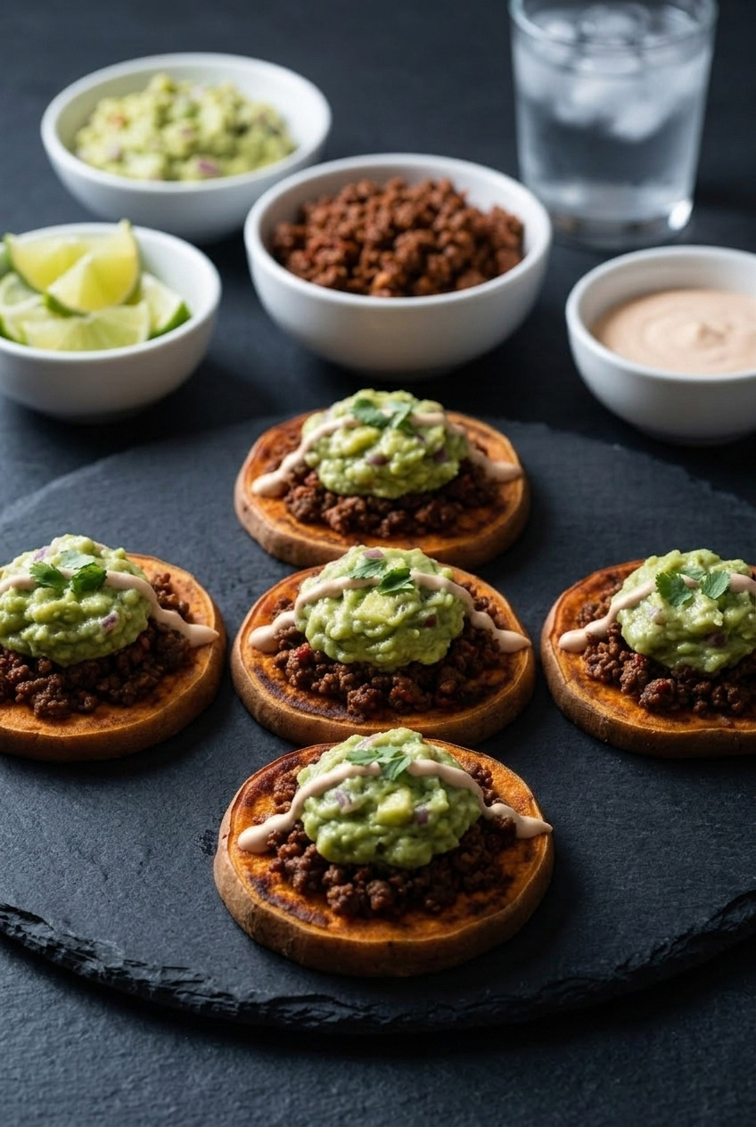 loaded taco sweet potato sliders complete meal