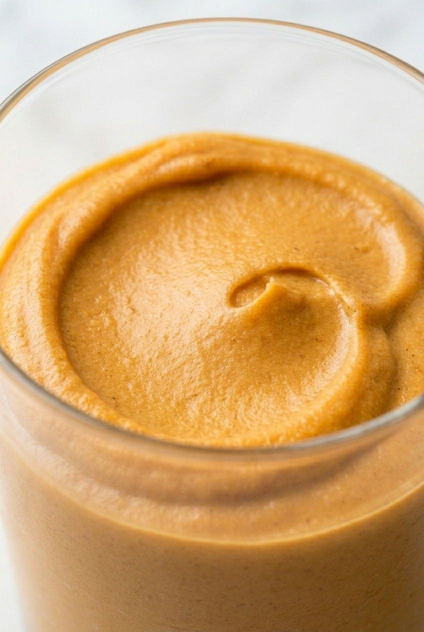 maple sweet potato mousse served