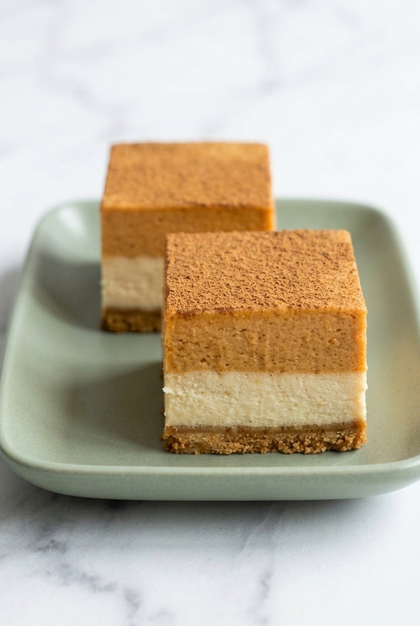 nobake sweet potato cheesecake bars dinner scene