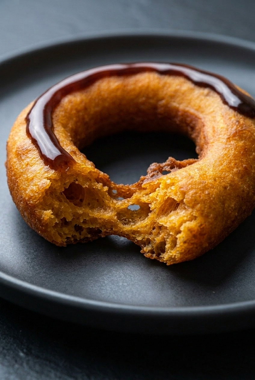 picarones peruvian sweet potato doughnut rings close up