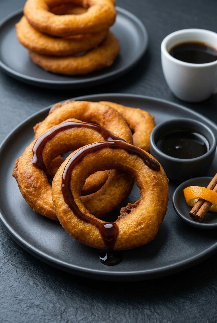 picarones peruvian sweet potato doughnut rings complete meal