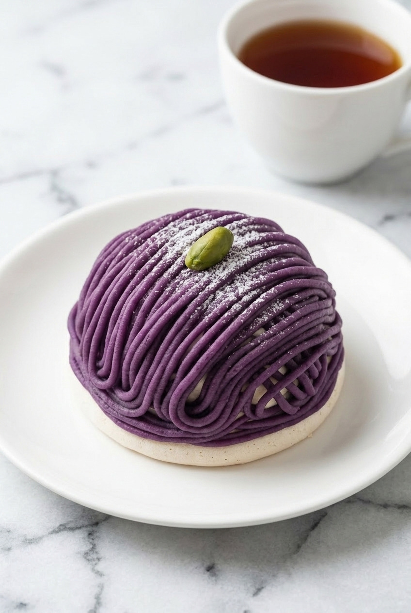 purple sweet potato mont blanc complete meal