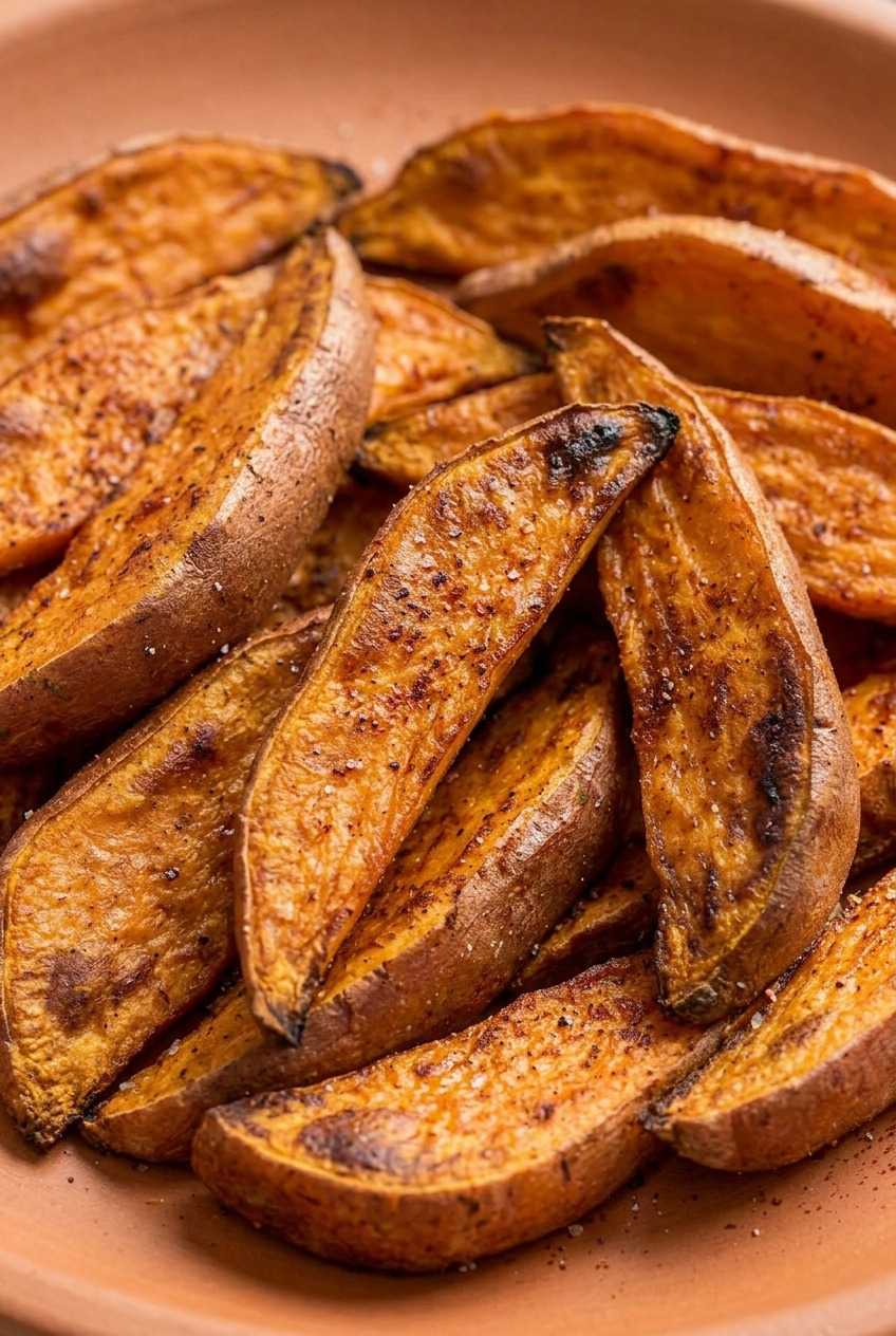roasted sweet potato wedges