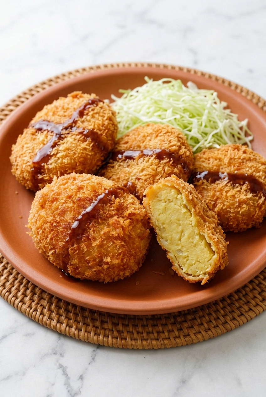 satsumaimo korokke japanese sweet potato croquettes