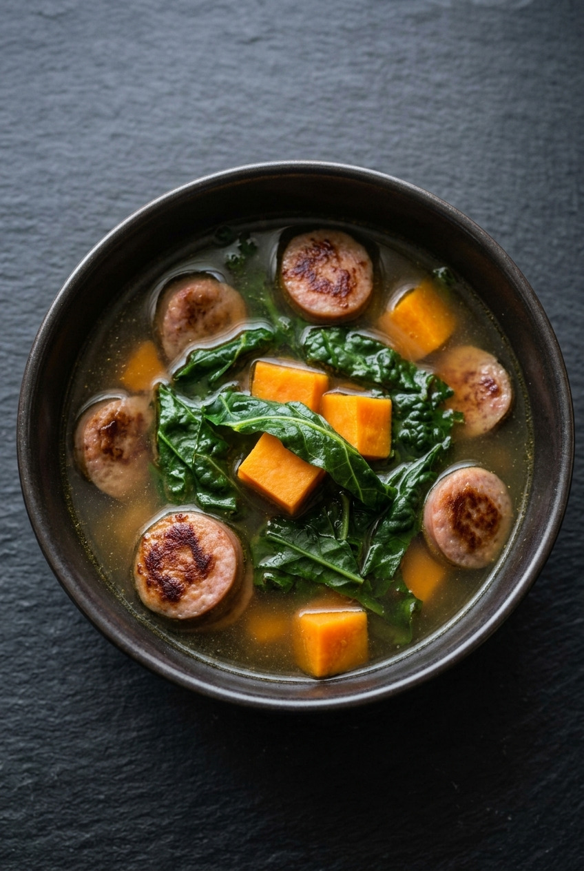 sausage kale and sweet potato soup