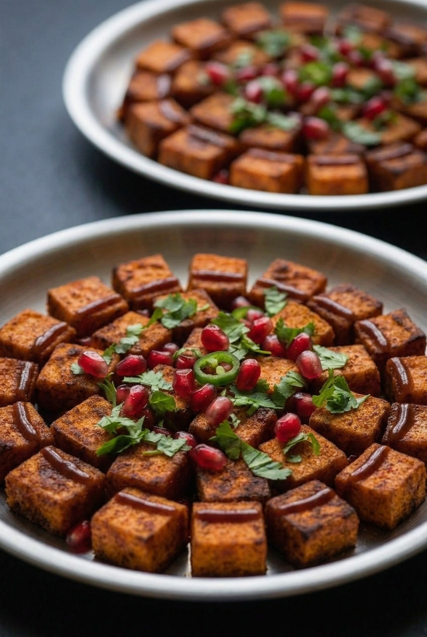 shakarkandi chaat indian sweet potato street salad dinner scene