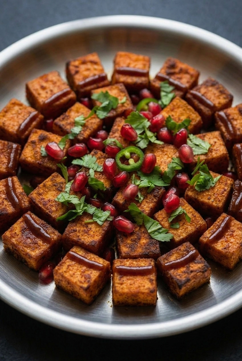 shakarkandi chaat indian sweet potato street salad served