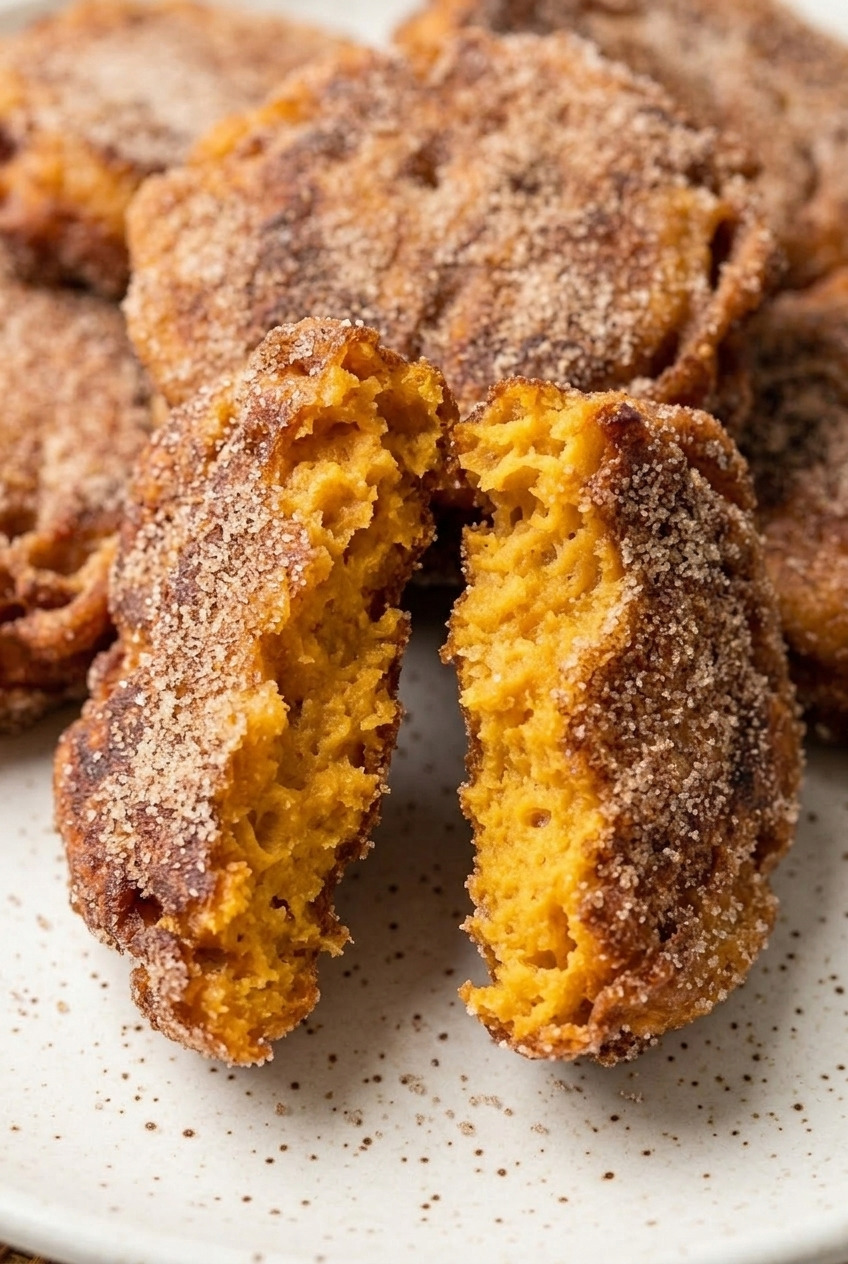 south african sweet potato fritters close up