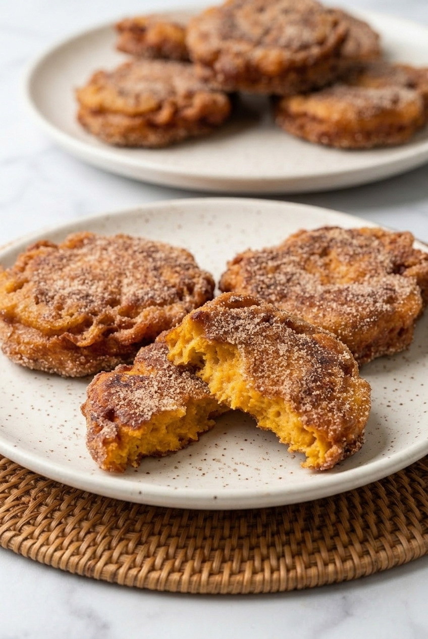 south african sweet potato fritters dinner scene