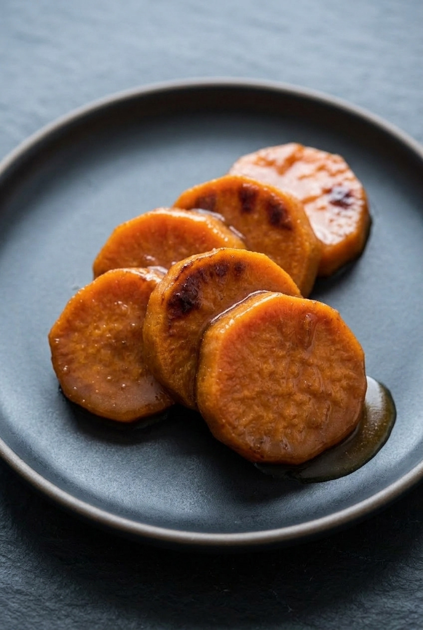 southern candied yams baked in brown sugar butter glaze served