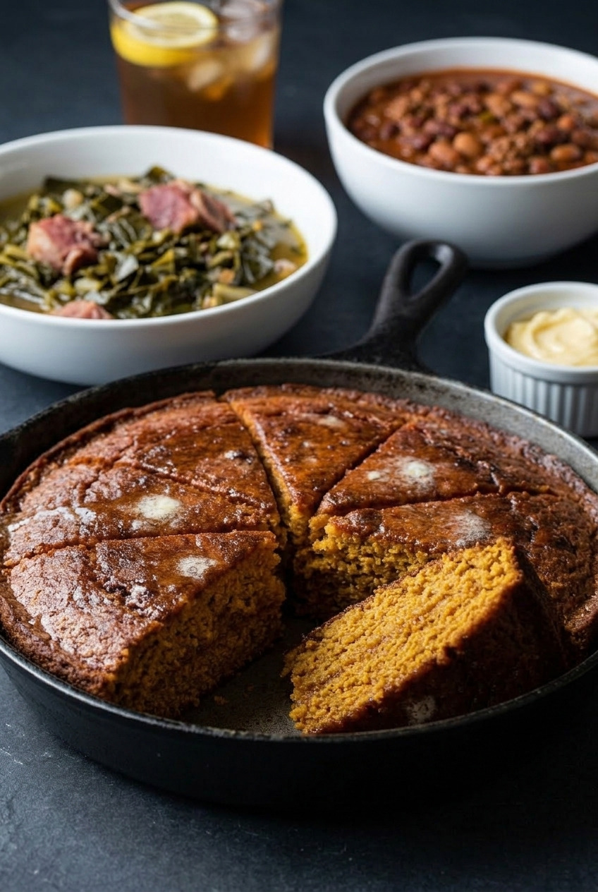 southern sweet potato cornbread complete meal