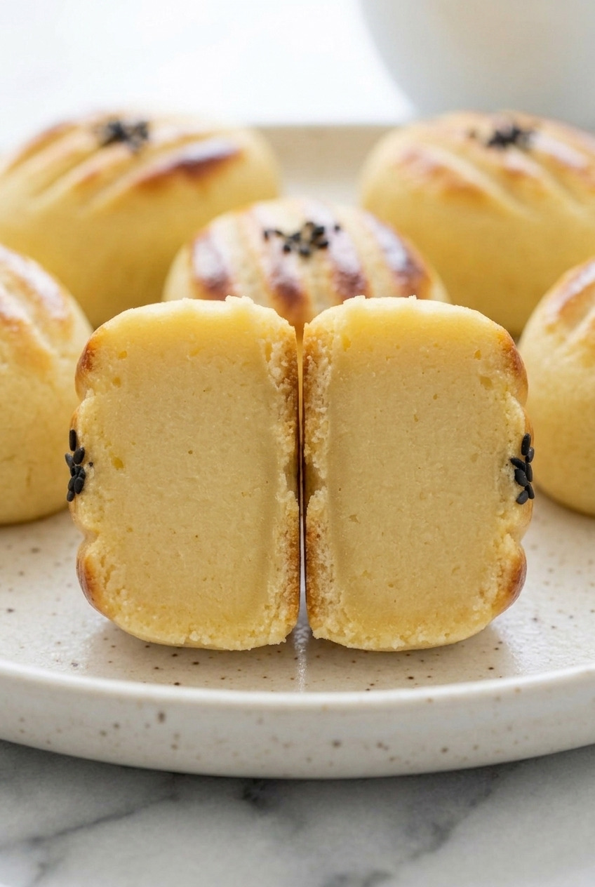 suiito poteto japanese sweet potato cakes close up