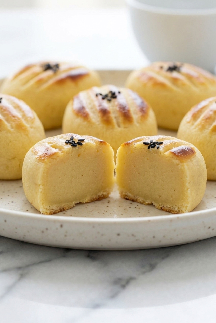 suiito poteto japanese sweet potato cakes side view