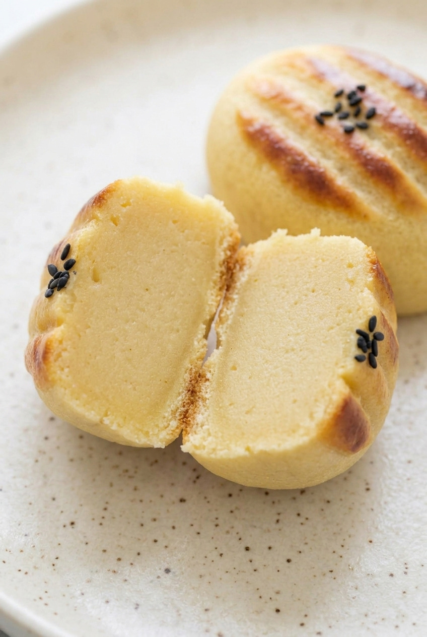 suiito poteto japanese sweet potato cakes served
