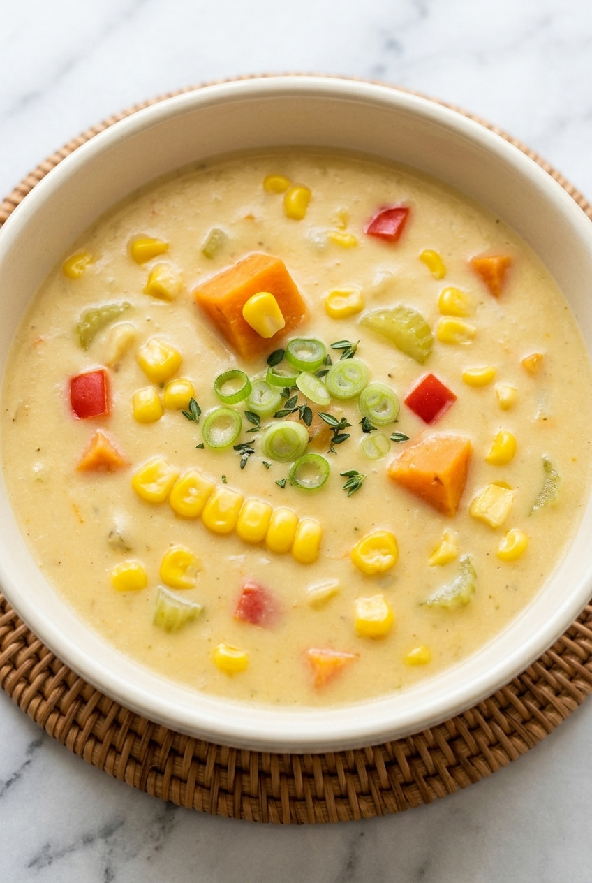 sweet potato and corn chowder