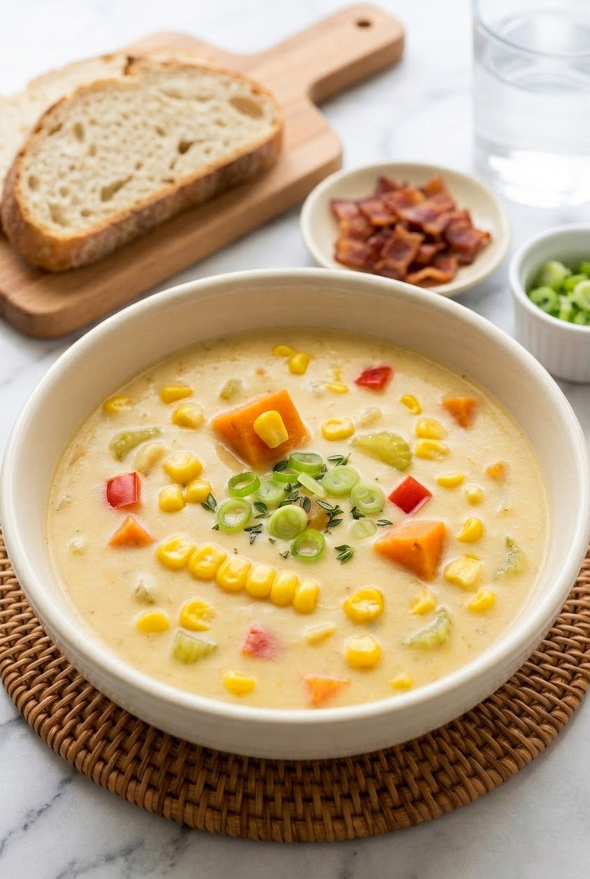 sweet potato and corn chowder complete meal