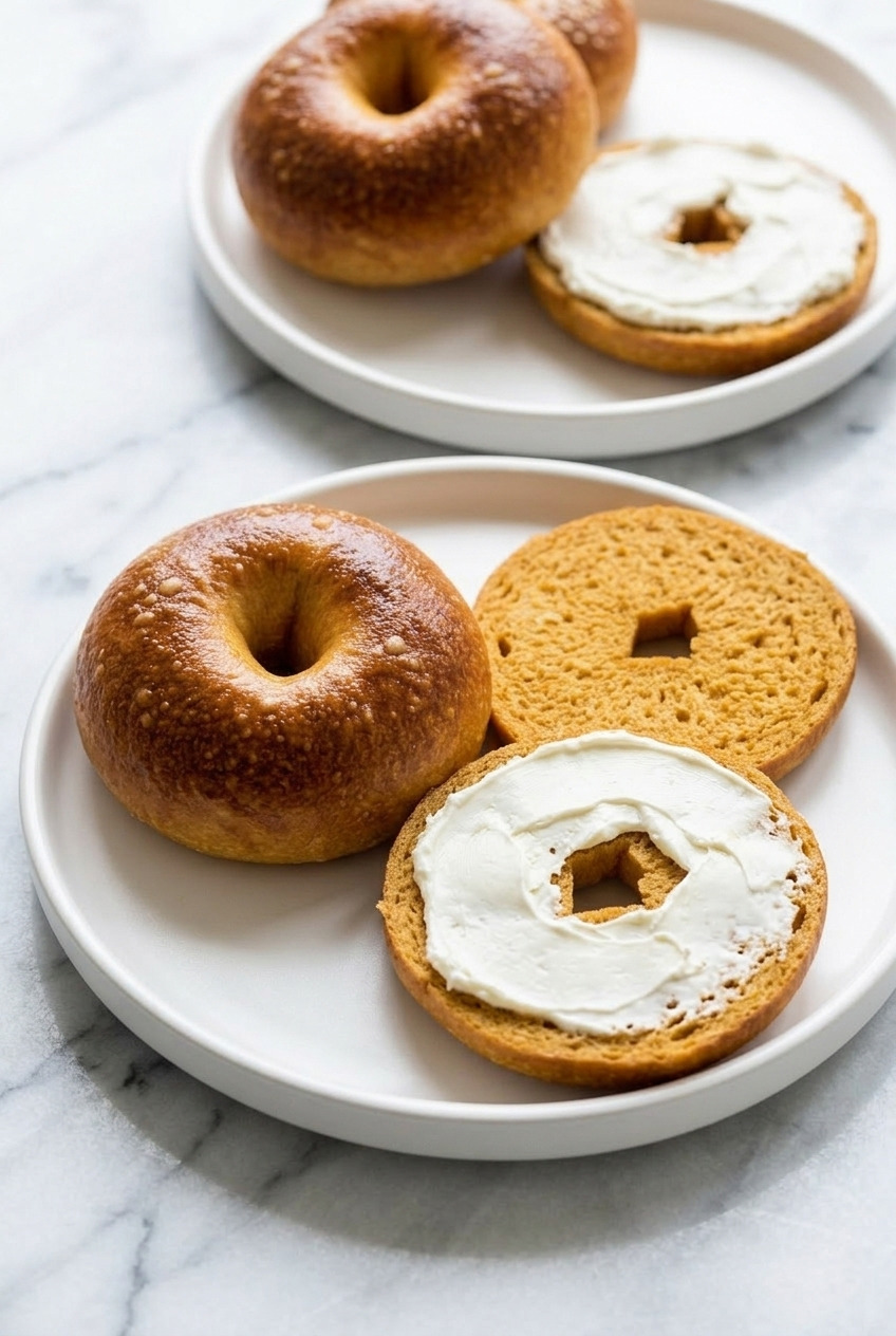sweet potato bagels dinner scene