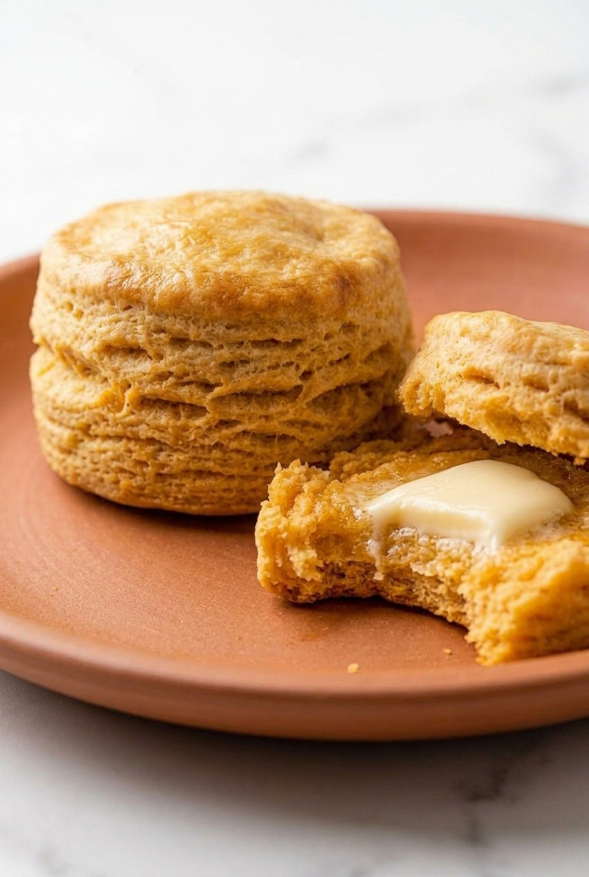 sweet potato biscuits served