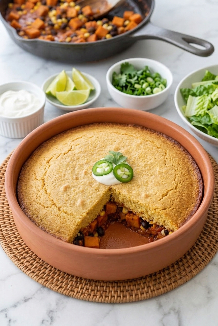 sweet potato black bean tamale pie complete meal